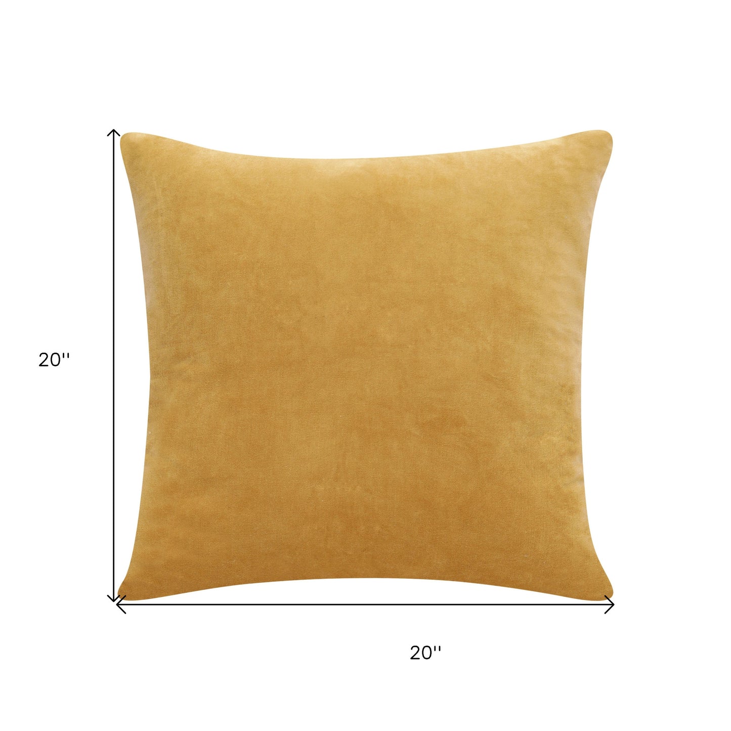 20" Yellow Throw Pillow-7