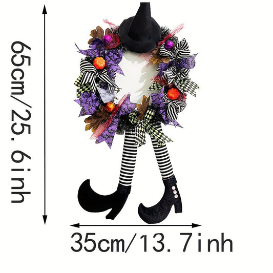 Spooky Witch Halloween Wreath Wall and Door Decor