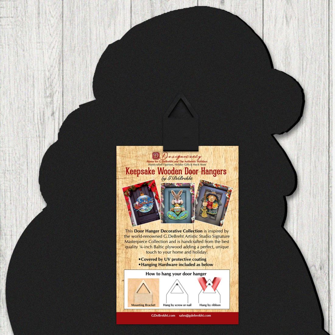 Fall Harvest Scarecrow Door Decor by Susan Winget - Thanksgiving Halloween Decor - 8471201H-SW